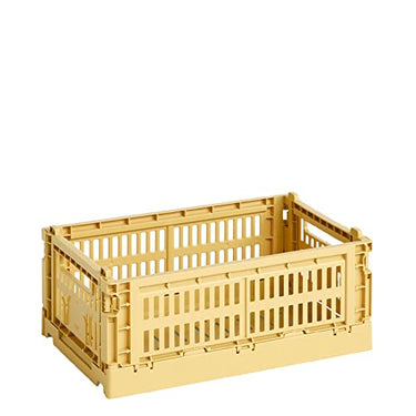 Hay Colour Crate transport box made of recycled polypropylene in the colour Golden Yellow, dimensions: 26.5 cm x 17 cm x 10, 541445 on sale